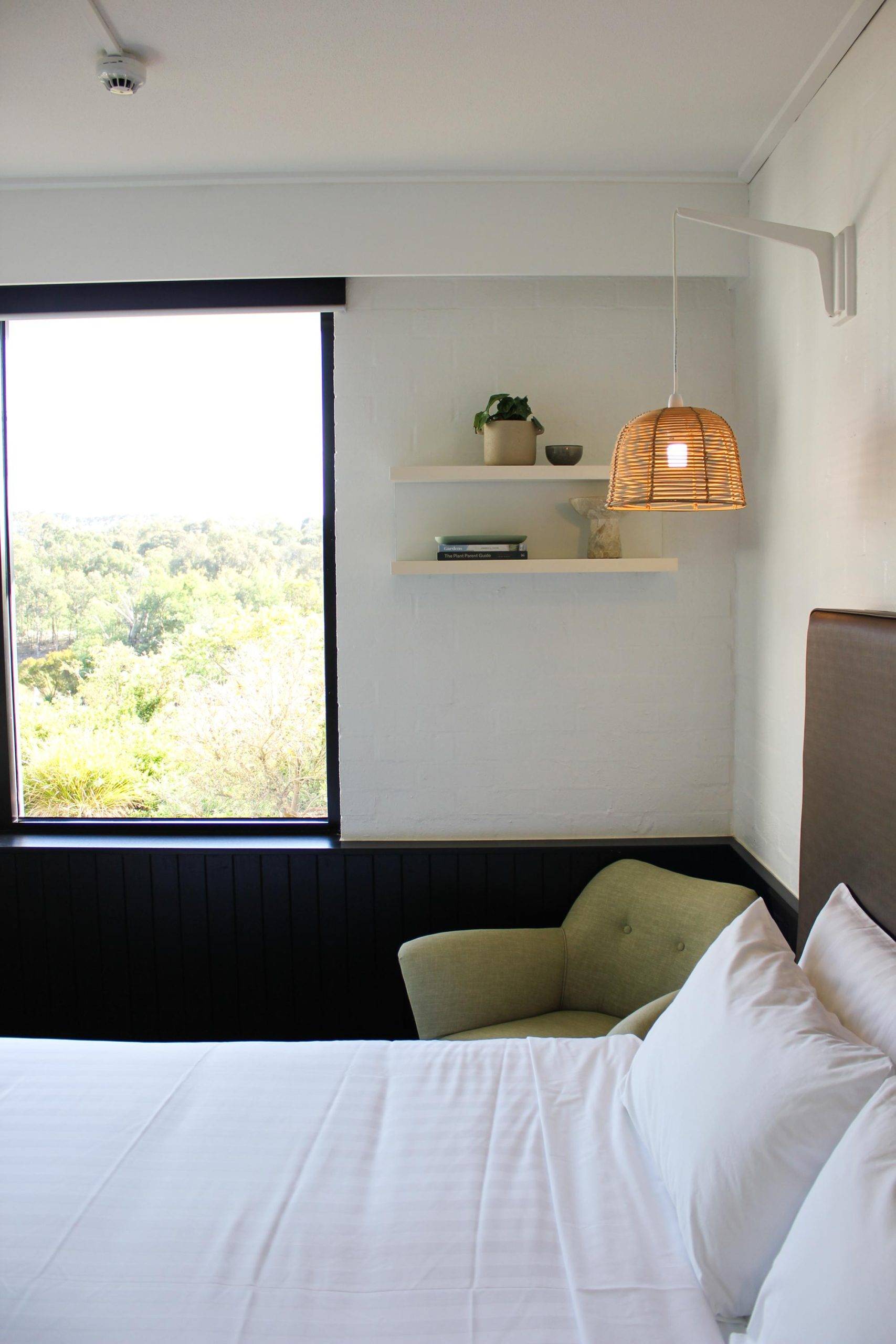 Waurn Ponds Estate accommodation bedroom with garden views